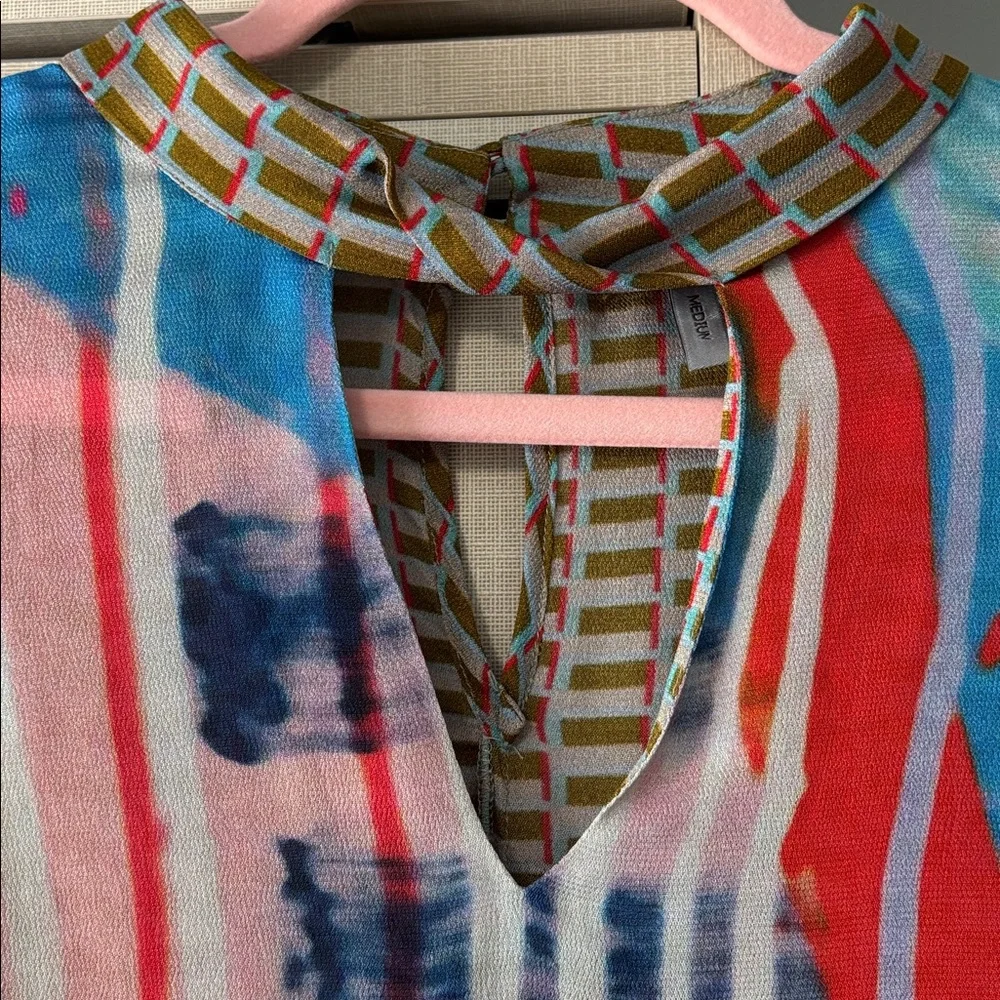 Conditions Apply for Anthropologie size M mixed print blouse - Picture 3 of 8